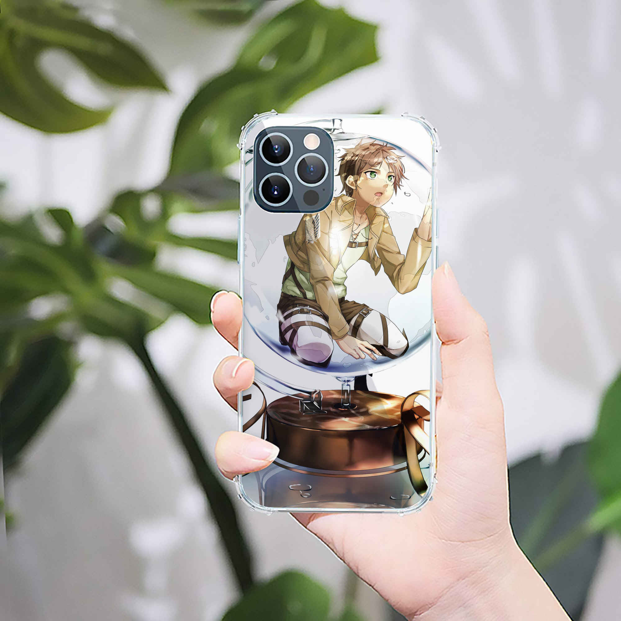 （画像用） 進撃の巨人 Attack on Titan 【iPhone 12シリーズ対応】透明スマホケース（クリアソフトケース）